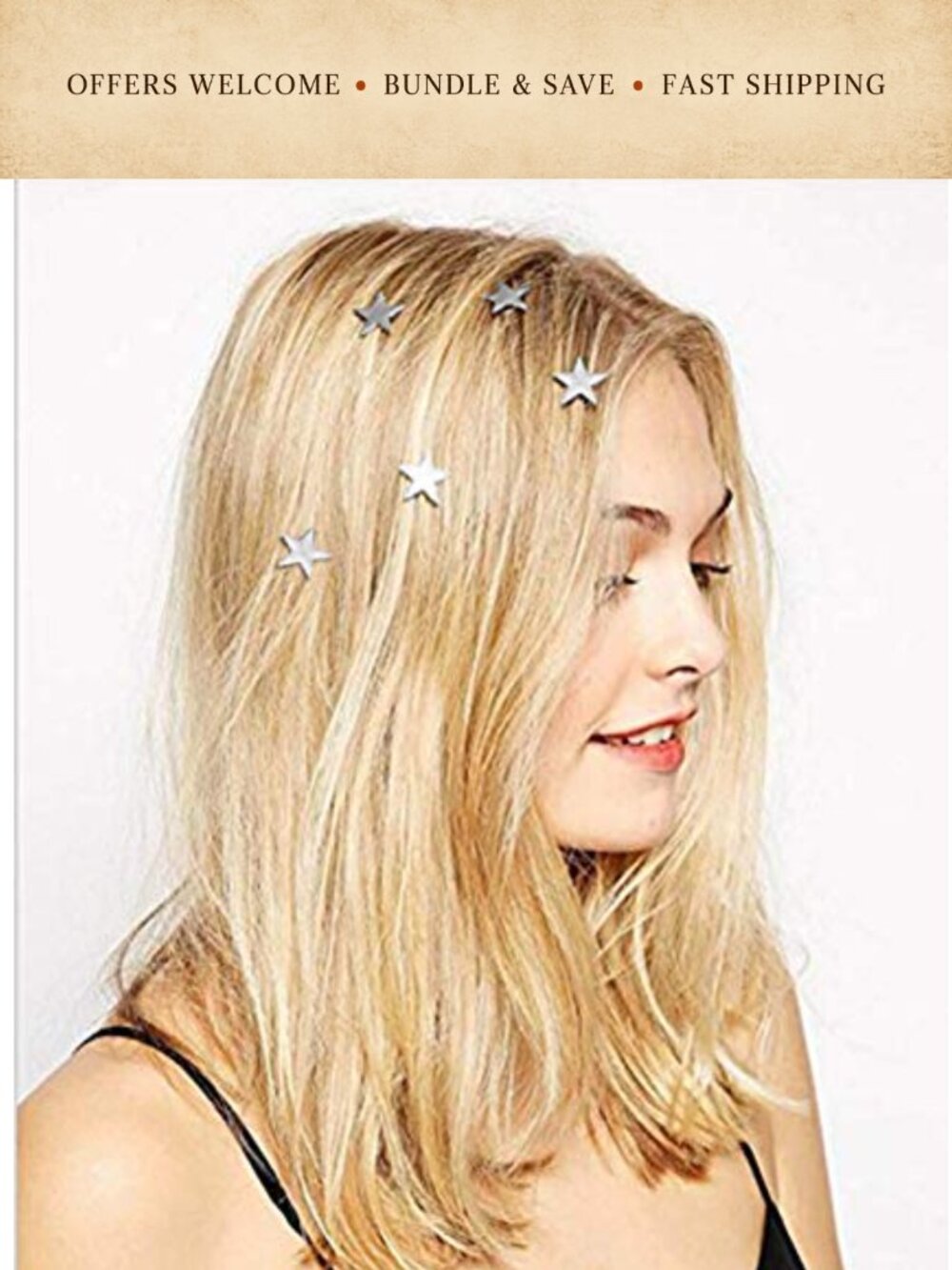 Alloy Metal Hair Clips 5 Pack Bridal Wedding Hair Accessories